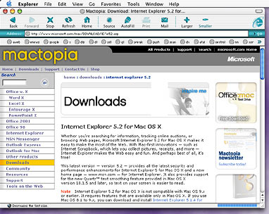 internet explorer for mac osx